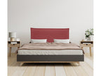 Dekonao Smooth Natural Linen Headboard with Padding 80x50cm Fits 70/80/90cm Beds - Red TVNP22359