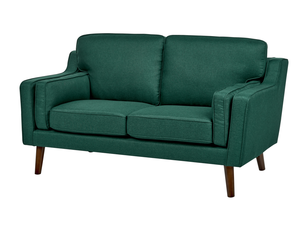 Ligniva 2-seater sofa in dark green fabric GYTM27480