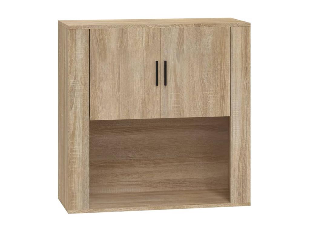 Ligniva Oak Wall Cabinet 80x33x80 cm Engineered Wood KWAK36608