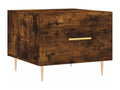 Smoked Oak Coffee Table 50x50x40 Engineered Wood RIFW08586