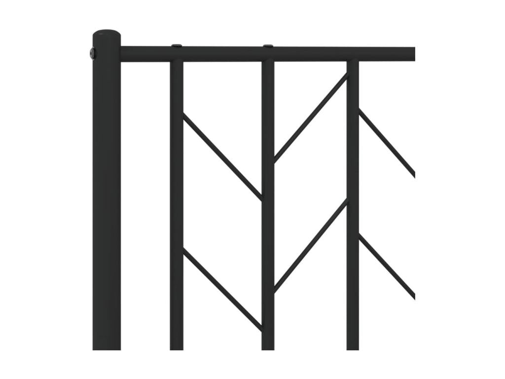 Metal bed frame without mattress with black bed legs 100x190cm DXGJ20944