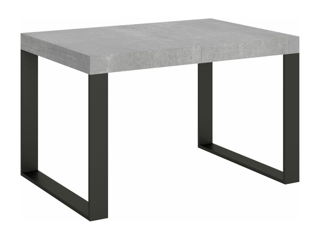 Extendable table 90x130/234 cm Tecno Concrete Grey Anthracite frame TOAQ21366