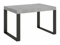 Extendable table 90x130/234 cm Tecno Concrete Grey Anthracite frame TOAQ21366