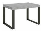 Extendable table 90x130/234 cm Tecno Concrete Grey Anthracite frame TOAQ21366