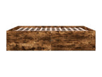 Smoked oak bed frame without mattress, 180x200 cm, JESH74851