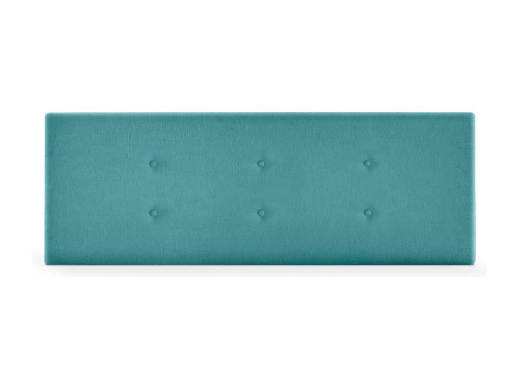 Dekonao Fabric Headboard with 2 Buttoned Panels 135x50cm Fits 120/135cm Beds - Turquoise KNAB69340