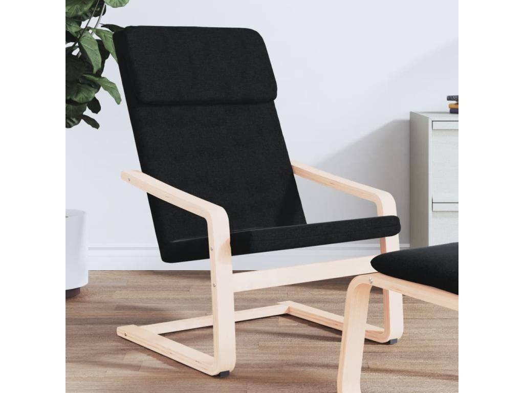 Black Fabric Reclining Chair YNFP27416