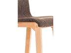 Bar stool - Fabric / Wood - Brown - Dekonao UVRP92092