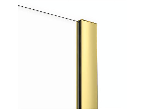 Ligniva 150x90cm sliding shower enclosure, gold, front access QAPH93194