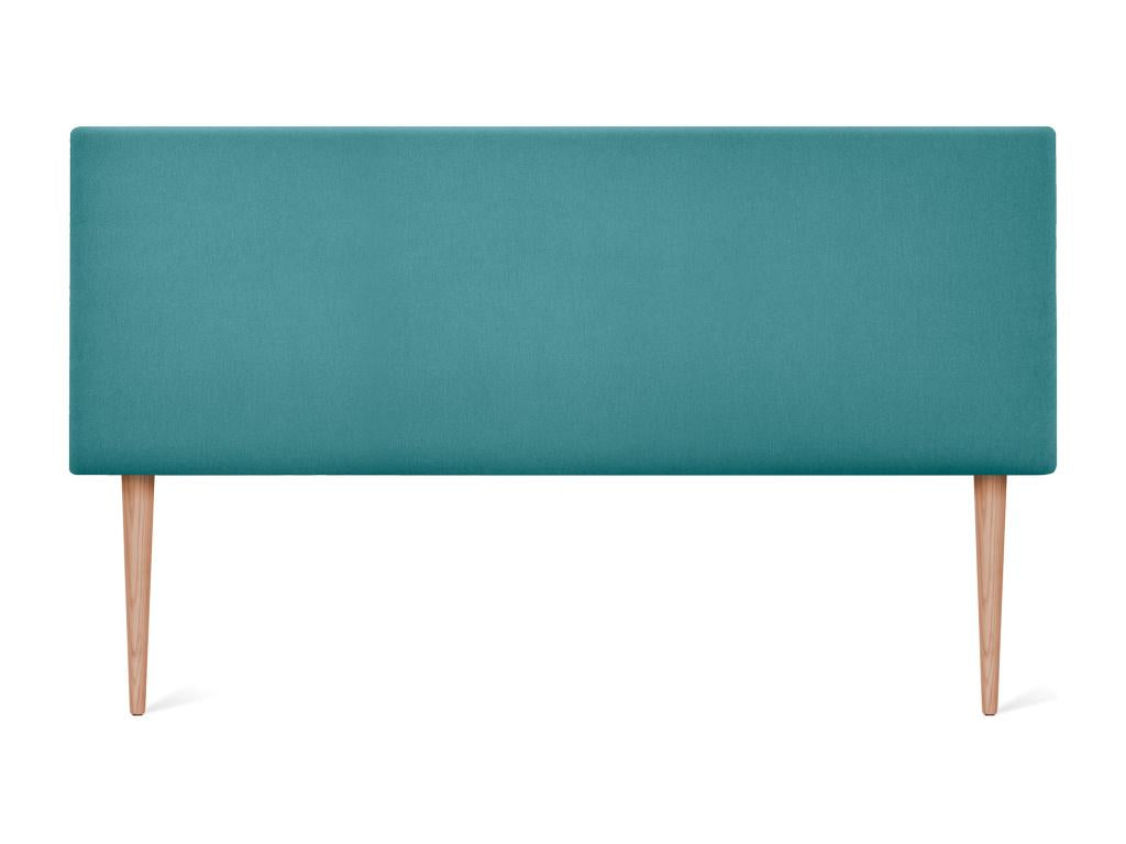 Dekonao Smooth Fabric Headboard 145x105cm with Legs for 135/140cm Beds - Turquoise HQMA41676