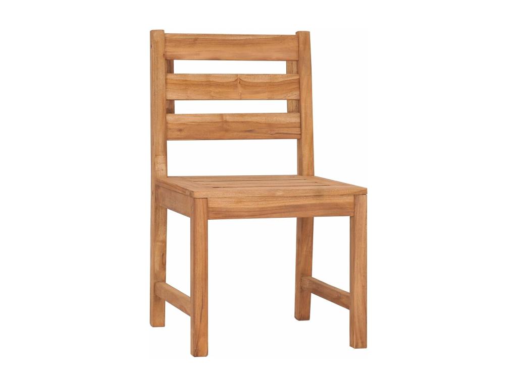 Garden chairs, set of 8, solid teak wood, GCGN50200