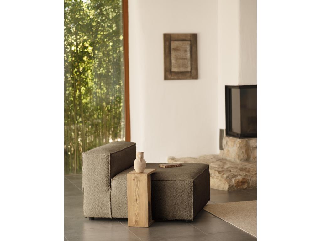 Brown loop-upholstered armchair 110x90cm KTFM28209