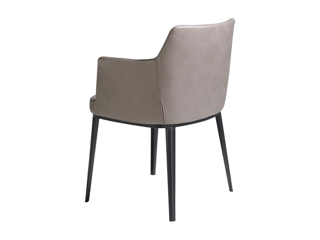 Ligniva mink fabric chair with black steel legs - Set of 2 - Colour Ligniva 95 TVQO04537