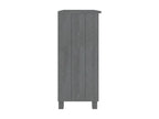 Dark Grey Buffet 85x35x80 Solid Pine Wood 2 ARSV90289