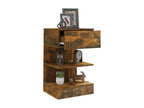 Smoked Oak Bedside Table 40x35x65 cm Engineered Wood LNDA85522