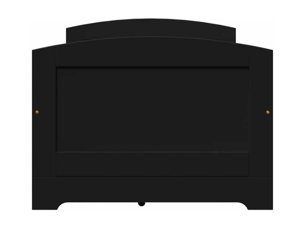 Daybed with 5 drawers, mattress not included, IRUN black, 90x200 cm, SRVI73162