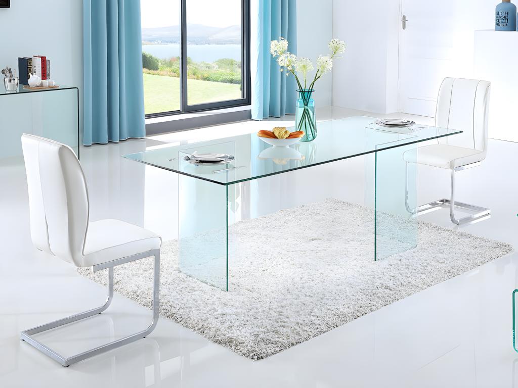 Dekonao Dining Table - 8 people - Tempered Glass FCDL78112
