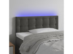 LED Headboard Dark Grey 90x5x78/88 cm Velvet FUXC26326
