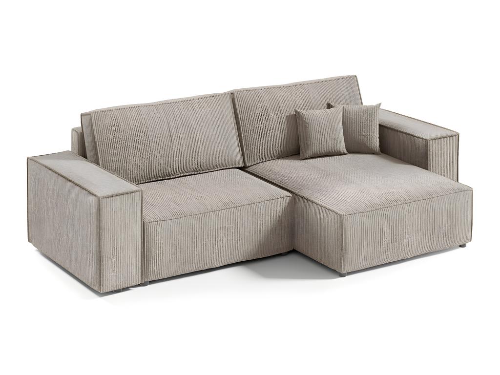 Dekonao Mini reversible and convertible 3-seater corner sofa with storage, corduroy, Dekonao VBIW29673
