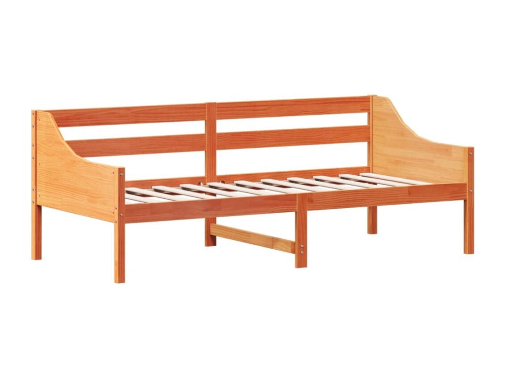 Brown daybed 90x200 solid pine wood ETFO93860