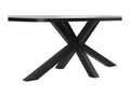 Dekonao - Oval Dining Table 230cm Wood Look Metal Base REWW86989