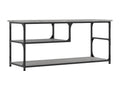 Dekonao TV stand, grey, 103x38x46.5 cm, engineered wood and steel, QKWC70790