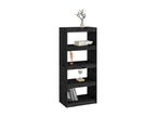 Black Bookshelf/Room Divider 60x30x135.5 cm Solid Pine EBKX57204