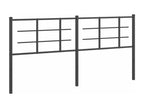 Black metal headboard 180 cm EQBU49125