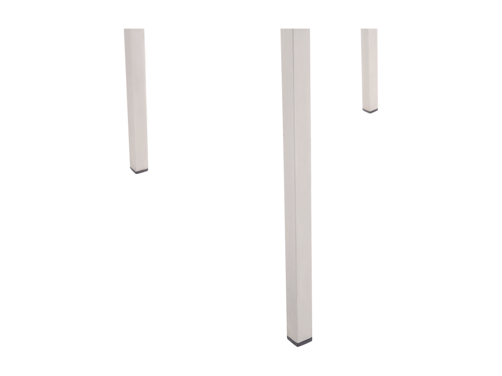 Set of 6 Dekonao garden chairs, stainless steel, white VXVV14008