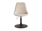Set of 4 dining chairs - Velvet / Metal - Cream - Ligniva WXRA08911