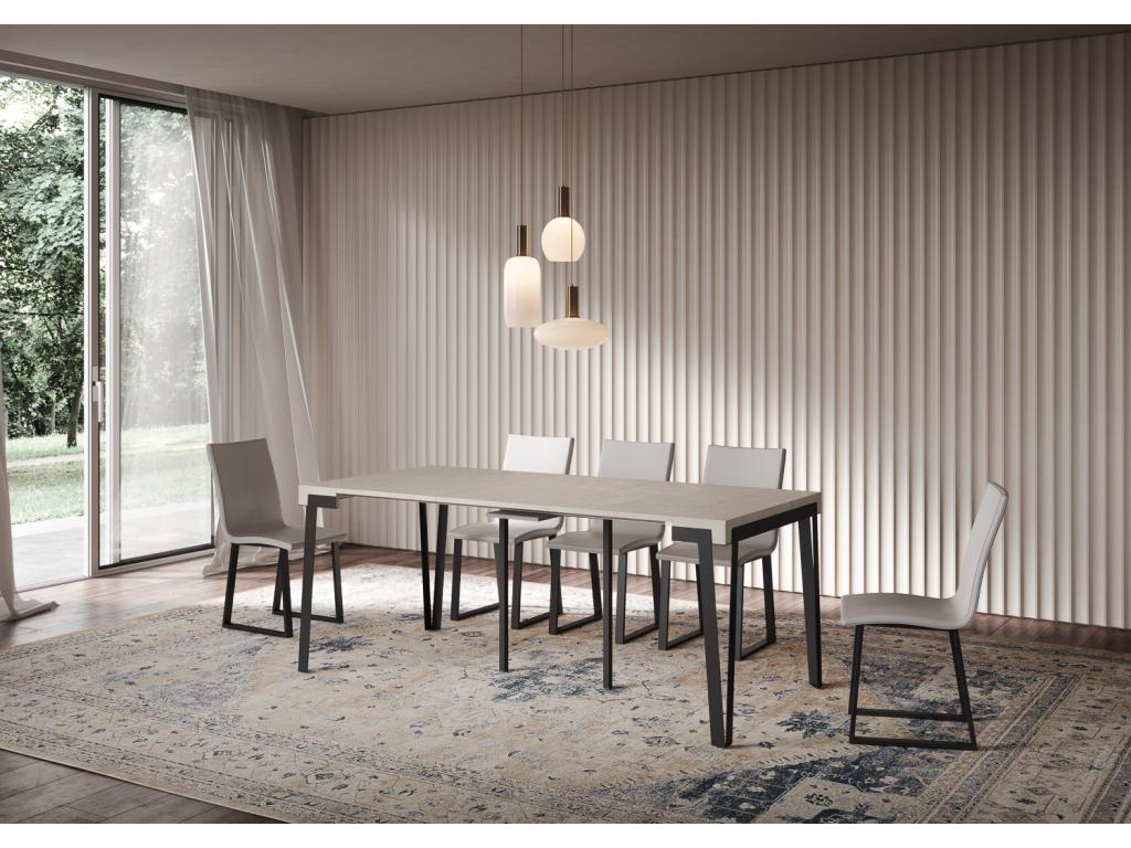 Extendable console table 90x40/300 cm Dekonao Cashmere frame Anthracite OMWZ64363