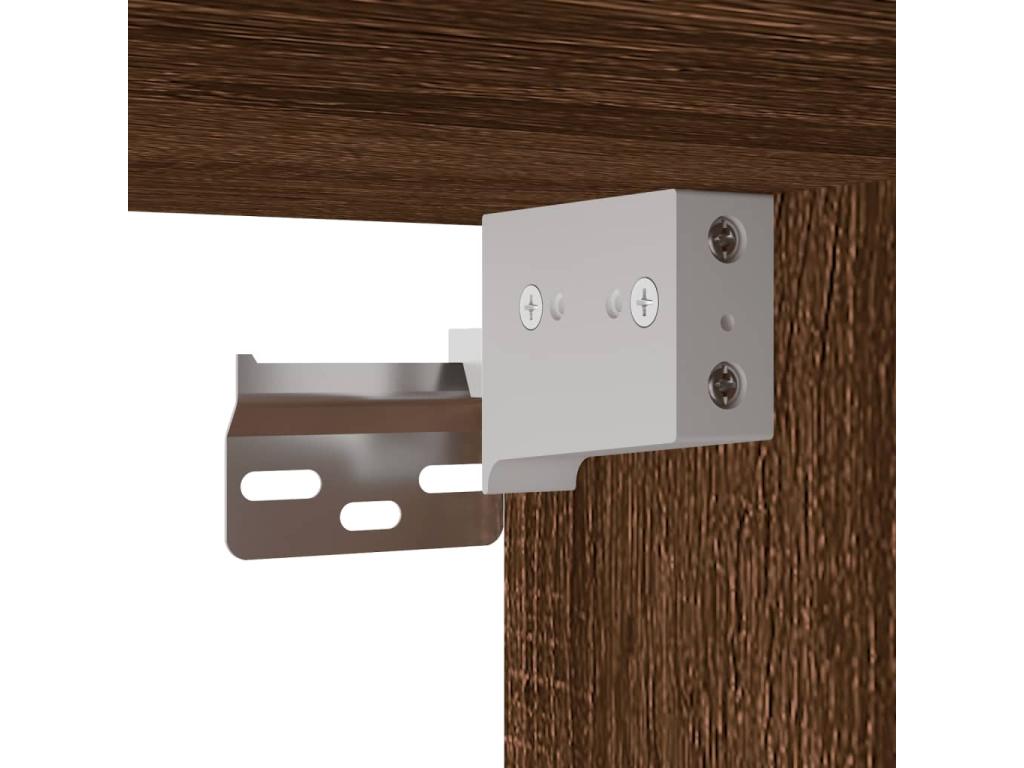 High sideboard, brown oak, 69.5x34x180 cm, engineered wood, VVUW21000