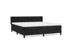Dekonao bed base with black 180x200 velvet mattress DBVP85206