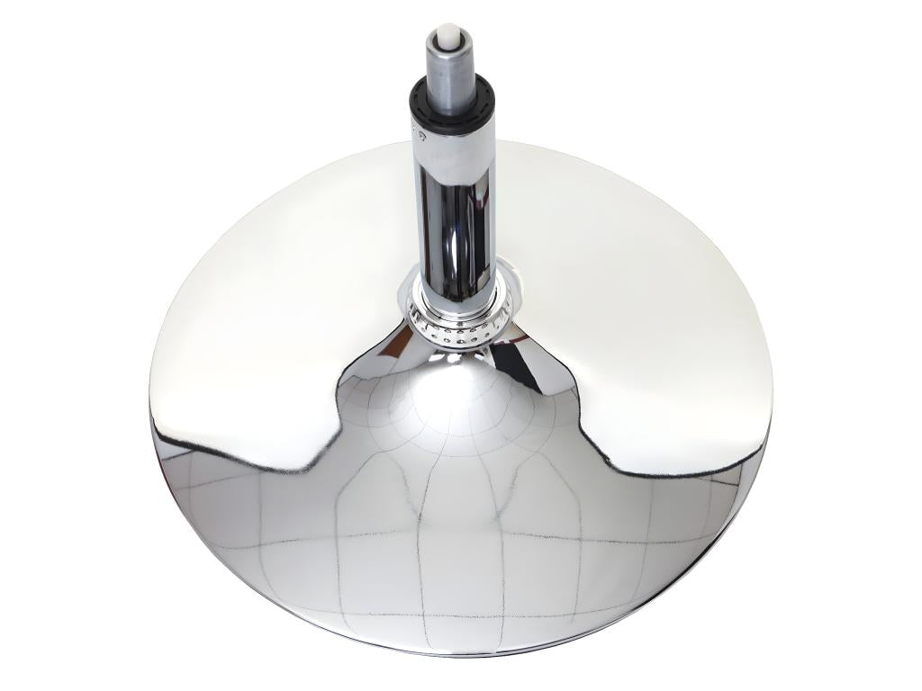 Dekonao-A50 III dining chair, white with chrome metal legs GHFY04646