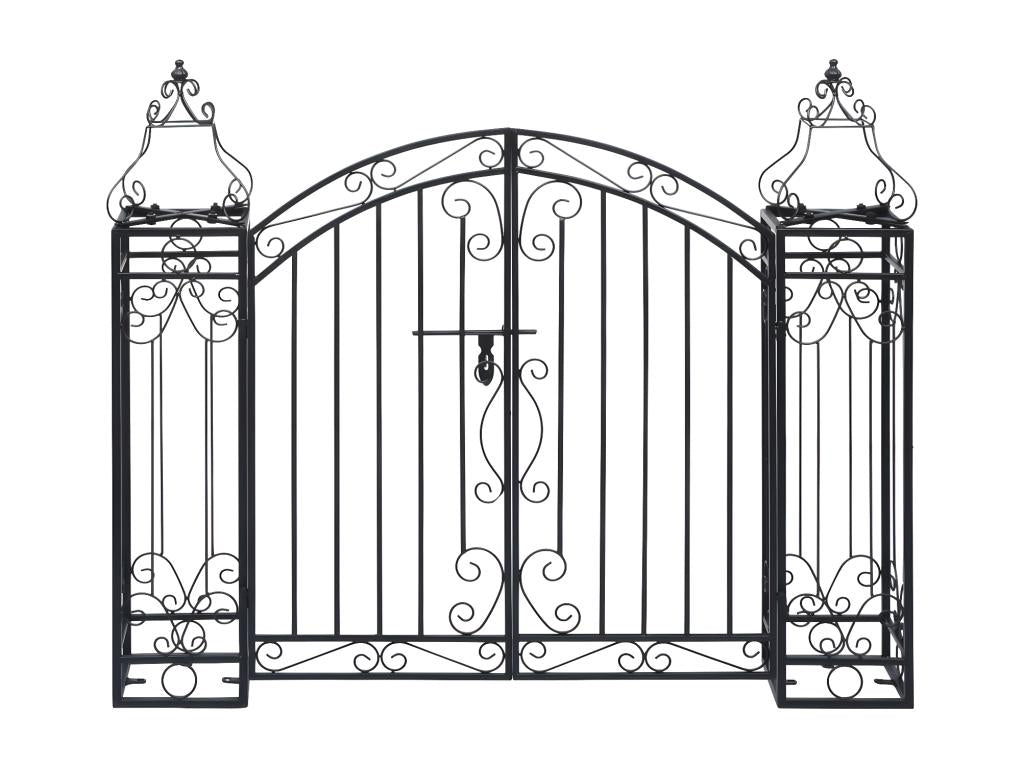 Ornamental garden gate, wrought iron, 122x20.5x100 DJND66873