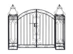 Ornamental garden gate, wrought iron, 122x20.5x100 DJND66873