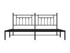Metal bed frame with black headboard 193x203 QCQL65093