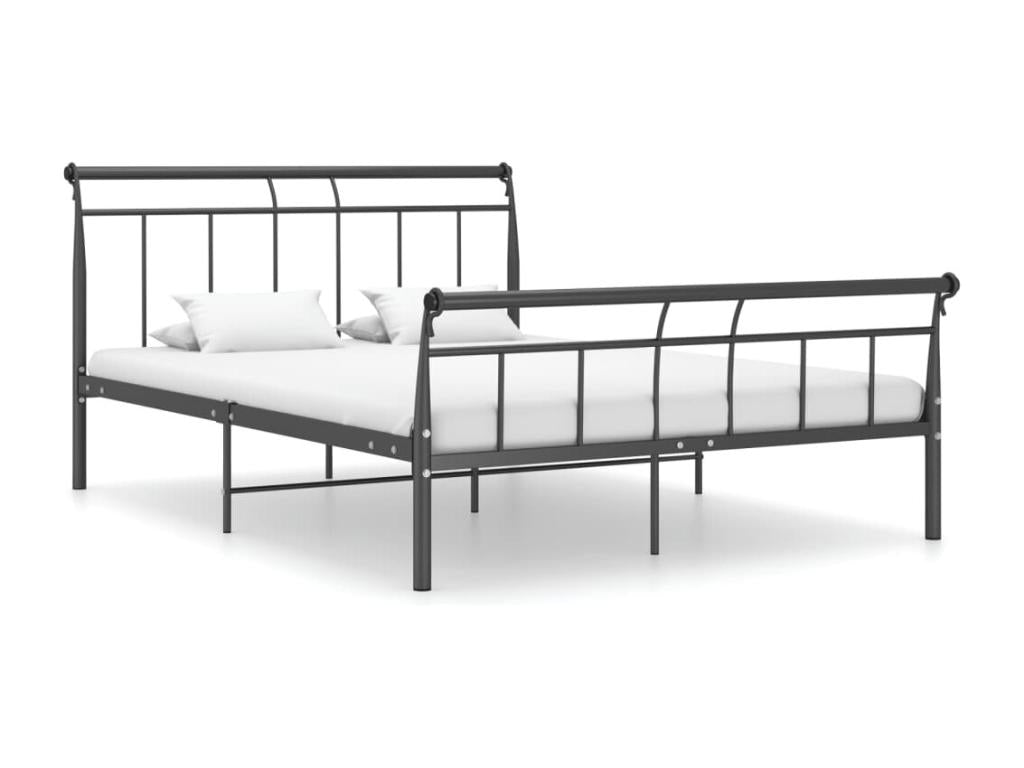 Black Metal Bed Frame 140x200 cm QHIG22781