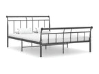 Black Metal Bed Frame 140x200 cm QHIG22781