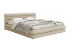 Storage bed - 180x200 cm - in light beige chenille fabric - Dekonao UELP39231