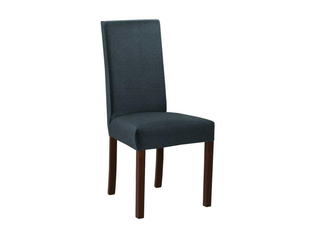 Ligniva 160 Chair Grey - Walnut 97x45x41cm Upholstered Wood CMZI30653