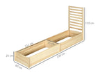 Set of 2 planters with trellis - set of 2 raised garden beds - pre-oiled fir wood GQZK07336