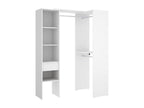 Large Dekonao Wardrobe Bedroom Furniture Walk-in Closet Clothes Closet 98x42 h187 cm White RMYI29501