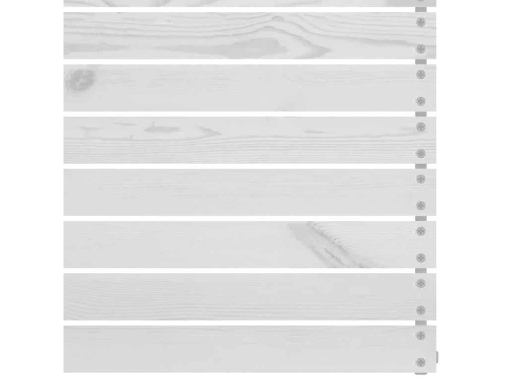 2-Piece Garden Corner Sofa Set, White, Solid Pine Wood, HXGZ74192