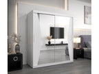 Dekonao Sliding Door Wardrobe 200/180/62 2 Doors White/White UIZQ92829