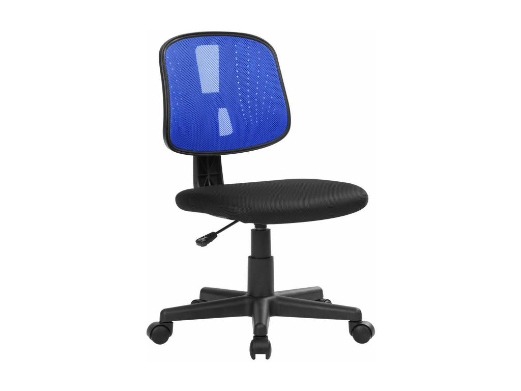 Ligniva Office Chair, Ergonomic Office Chair, 49x43h81/93 cm, Black and Blue, GUOJ63560