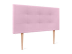 Dekonao Faux Leather Upholstered Headboard 95x115cm with Legs for 90cm Beds - Pink SZAX32568