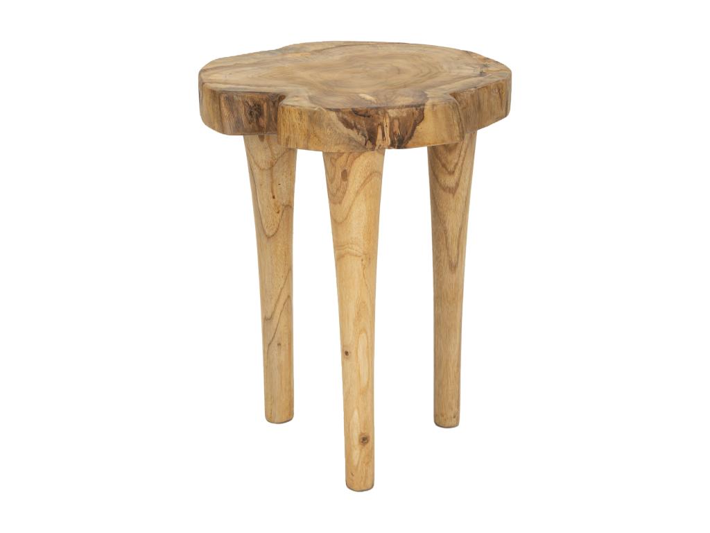 Recycled wood stool, 40x32x42 cm. EGRH47123