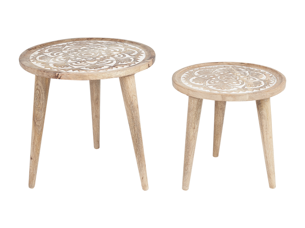 Dekonao Brown/White Table Set CBEK28141