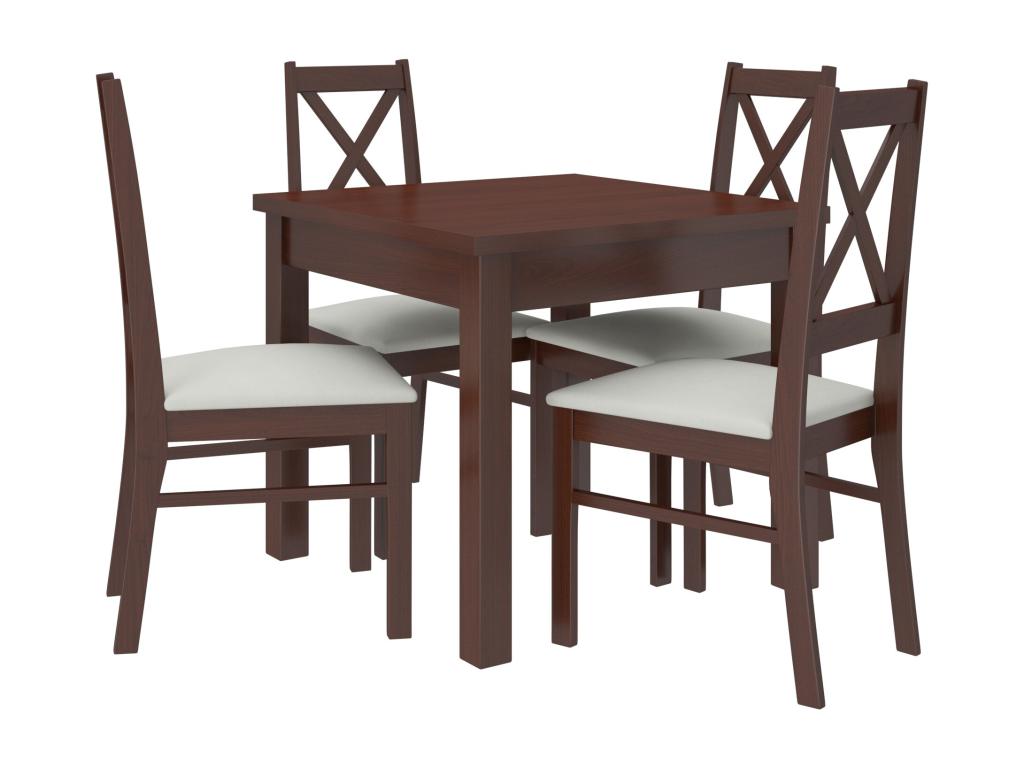 Dekonao 27112 ENFB97670 chair in dark walnut wood and choice of fabric